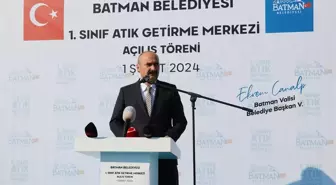 Batman Belediyesi 1. Sınıf Atık Getirme Merkezi Açıldı