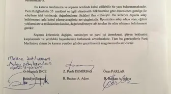 CHP'li Güzelbahçe Belediye Başkanı Mustafa İnce, aday gösterilmemesine tepki gösterdi
