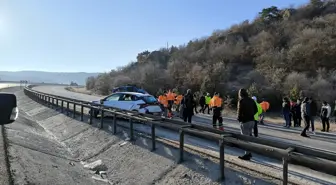 Kütahya'da 3 aracın karıştığı trafik kazasında bir kişi yaralandı