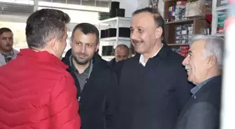 AK Parti Mardin Büyükşehir Belediye Başkan adayı esnafı ziyaret etti
