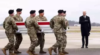 ABD Başkanı Joe Biden, Ürdün'deki dron saldırısında hayatını kaybeden askerlerin cenaze törenine katıldı