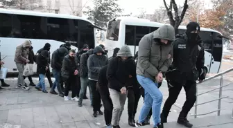 Erzurum merkezli operasyonda 71 zanlı adliyeye çıkarıldı