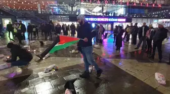İsveç'te Filistin için gösteri yapıldı