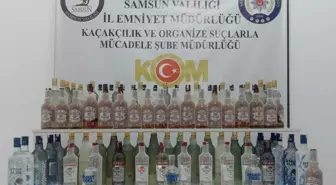 Samsun'da Gümrük Kaçağı İçki Operasyonu: 89 Şişe Ele Geçirildi