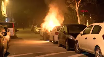 Üsküdar'da park halindeki cipte çıkan yangın otomobile de sıçradı