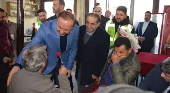 AK Parti Mardin Büyükşehir Belediye Başkan Adayı Abdullah Erin, Birinci Cadde Esnafını Ziyaret Etti