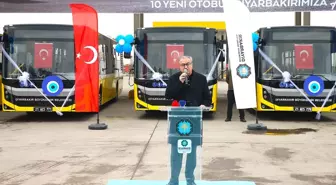 Diyarbakır Büyükşehir Belediyesi 10 Yeni Otobüsü Hizmete Aldı