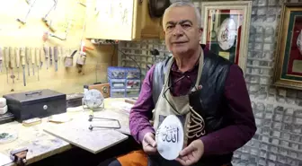 Kayseri'de Sedef Kakma Sanatçısı Sedat Erdem'in İstiridye Kabuğundan Yaptığı Eserler Büyük İlgi Görüyor