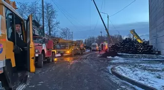 Kırgızistan'da yangın sonrası enerji santrali onarım çalışmaları başladı