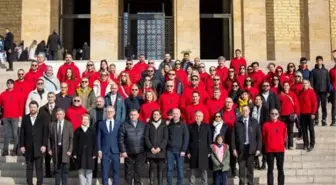 Türkiye Hentbol Federasyonu Anıtkabir'i ziyaret etti