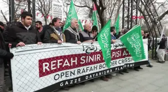 GAZZE Dayanışma Platformu İsrail'in Filistin'e saldırılarını protesto etmek için yürüyüş düzenledi