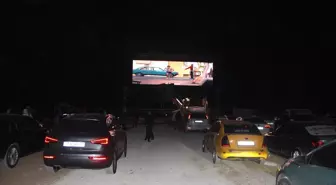 Kırıkkale'de açık havada 'arabalı sinema' etkinliği düzenlendi