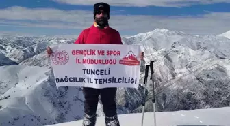 Tunceli'de Dağcılar Eksi 23 Derecede Çadırlı Kamp Yaptı