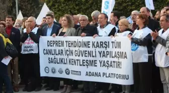 Adana'da Sivil Toplum Kuruluşlarından Ortak Açıklama: Türkiye'deki Riskli Yapılar Büyük Tehlike Oluşturuyor
