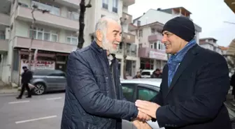 Körfez Belediye Başkanı Şener Söğüt, esnafı gezdi