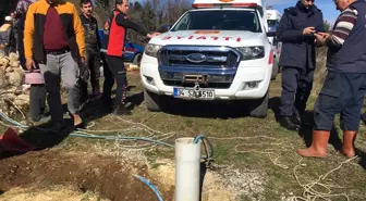 Bucak'ta sondaj kuyusuna düşen çocuk itfaiye tarafından kurtarıldı