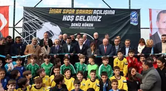 Eyüpsultan Belediye Başkanı Deniz Köken, İmar Spor'a yeni saha kazandırdı