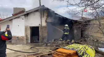 Konya'da müstakil evin aşhanesinde yangın