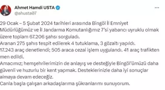 Bingöl'de yapılan şahıs sorgulamalarında 4 şüpheli tutuklandı