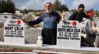 6 Şubat depreminin yıldönümünde Osmaniye'de Asri Mezarlıkta yoğunluk yaşandı