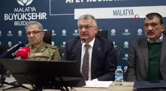 Malatya'da Afet Koordinasyon Toplantısı saat 04.17'de toplandı