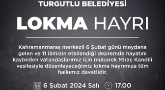 Turgutlu Belediyesi Miraç Kandili için lokma hayrı düzenleyecek