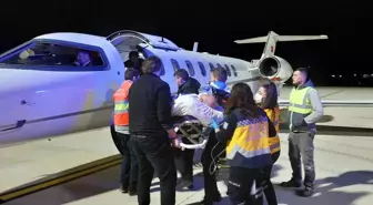 Aydın'da Bebek ve Hasta Ambulans Uçakla Ankara'ya Nakledildi