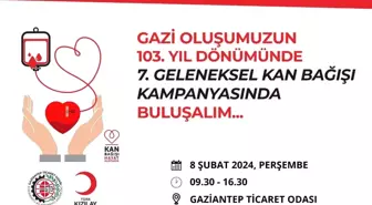 Gaziantep Ticaret Odası, Gazi Unvanı Kutlamalarını Kan Bağışı Kampanyasıyla Sürdürüyor