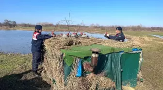 Kırklareli'de jandarma ekiplerince gümeler denetlendi
