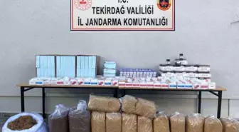 Tekirdağ'da makaron ve tütün ele geçirildi