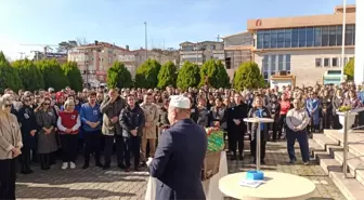 Zonguldak'ta tedavi gören savcılık katibi için tören düzenlendi