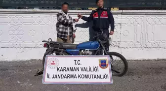 Karaman'da Çalıntı Motosiklet Bulundu