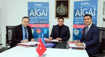 Aliağa Belediyesi, Aigai Antik Kenti'ndeki Kazılara Destek Vermeye Devam Ediyor