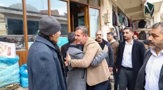 Savur'da AK Parti Belediye Başkan Adayı Engin Uğur Hamidi Esnaf ve Vatandaşlarla Buluştu