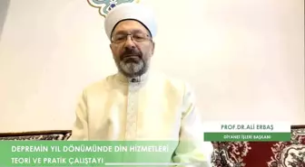 Diyanet İşleri Başkanı Ali Erbaş, deprem çalıştayında konuştu