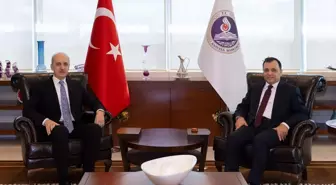 TBMM Başkanı Numan Kurtulmuş, AYM Başkanı Zühtü Arslan'a iadeiziyaret gerçekleştirdi