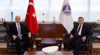 TBMM Başkanı Numan Kurtulmuş, Anayasa Mahkemesi Başkanı Zühtü Arslan'ı ziyaret etti