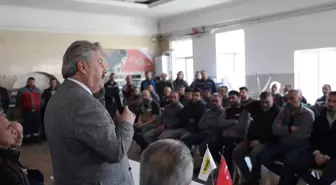 Melikgazi Belediye Başkanı Mustafa Palancıoğlu, fabrika işçileriyle bir araya geldi