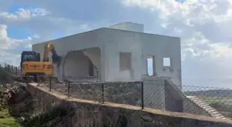 Çanakkale'de İl Özel İdaresi Kaçak Yapıları Yıkıyor