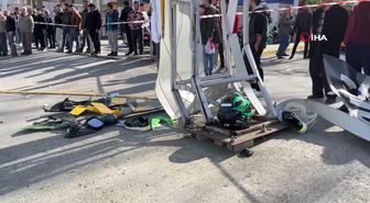 Feci kaza: Çarptığı yaya öldü, motosikletli ise ağır yaralandı