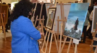 Kütahya'da Cumhuriyet'in 100. Yılı Karma Resim Sergisi Açıldı