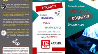 Kırşehir'de Jandarma Ekipleri Dolandırıcılık Konusunda Vatandaşları Bilgilendiriyor