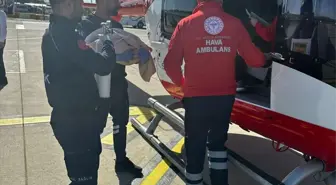 Solunum Yetmezliği Bulunan Bebek Ambulans Helikopterle Nakledildi