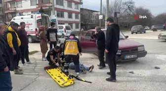 Tofaş motosiklete çarptı: 1 yaralı