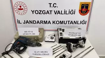Yozgat'ta kaçak kazı yapan 4 şüpheli suçüstü yakalandı