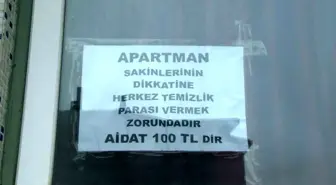 Arnavutköy'de Aile Apartmanında Temizlik Ücreti Kavgası