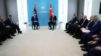 Cumhurbaşkanı Recep Tayyip Erdoğan, Libya Milli Birlik Hükümeti Başbakanı Abdulhamid Dibeybe'yi kabul etti