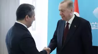 Cumhurbaşkanı Erdoğan, Irak Kürt Bölgesel Yönetimi Başbakanı Barzani'yi Kabul Etti