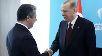 Cumhurbaşkanı Erdoğan, Dubai'de IKBY Başbakanı Barzani ile görüştü