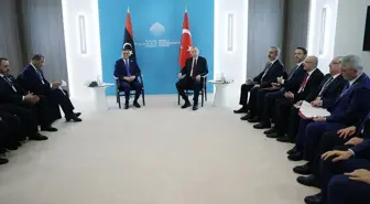 Cumhurbaşkanı Erdoğan, Libya Başbakanı Dibeybe ile Görüştü